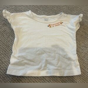 Kids White Carter’s Graphic Tee - 'Kindness Is Free'